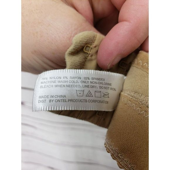 Chic Shaper Beige Tan Size Large 40/42 Hook And Eye Closure Perfect Posture Bra - Picture 4 of 10